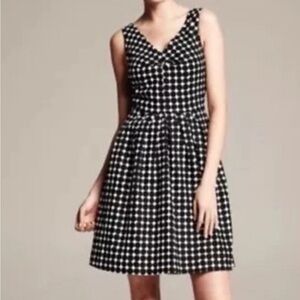 Marimekko Banana Republic Black White Dress EUC 12